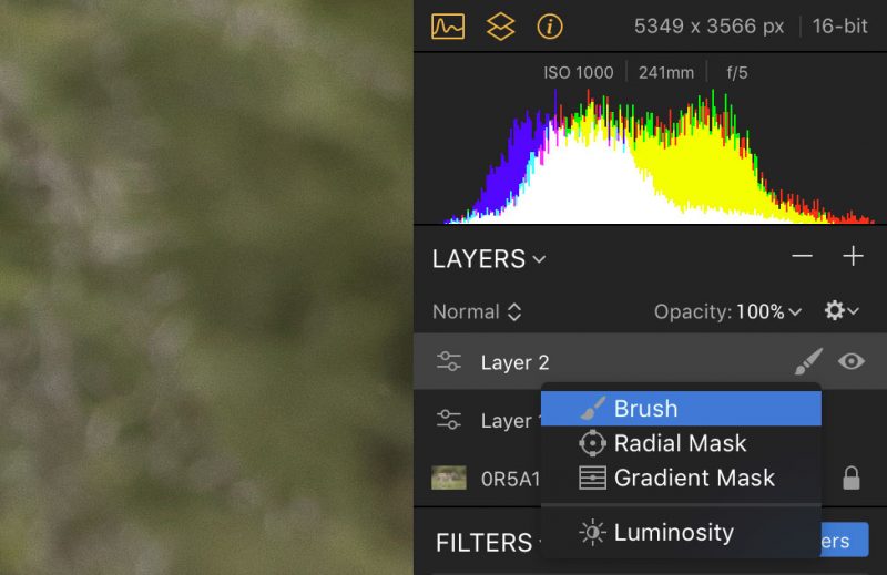 how to reduce noise luminar 2018