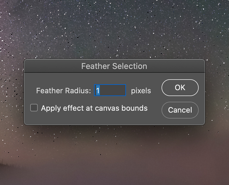 Feather selection panel lightroom