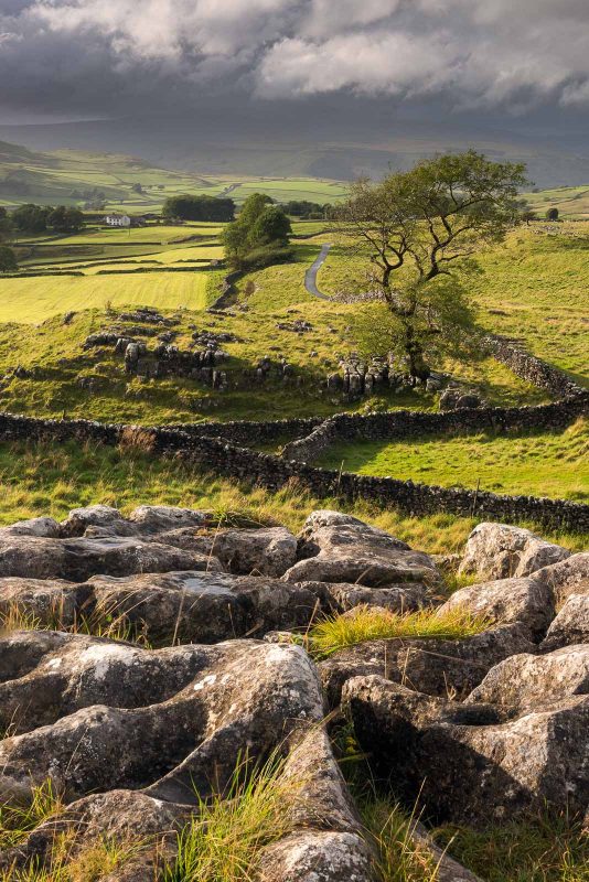 Malham Moor, with stormy skies 