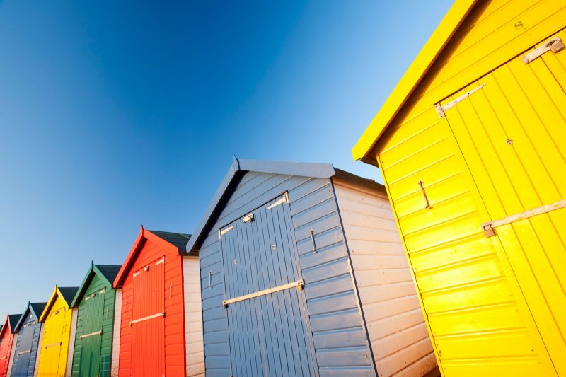 Colourful beach huts, Dawlish Warren