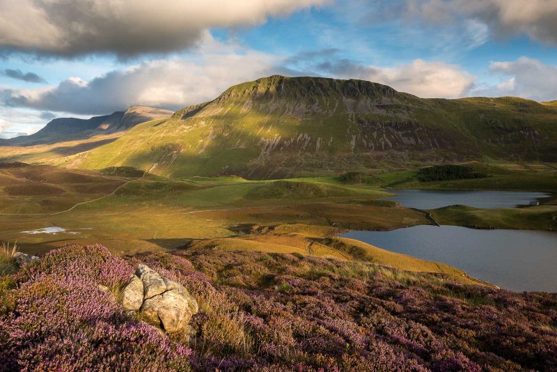 Llyn Cregennen and view toward Cadair Idris