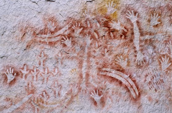 Aboriginal rock paintings, Carnarvon National Park, Queensland, Australia